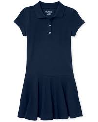 Girls Uniform Short Sleeve Pique Polo Dress | The Children's Place - TIDAL